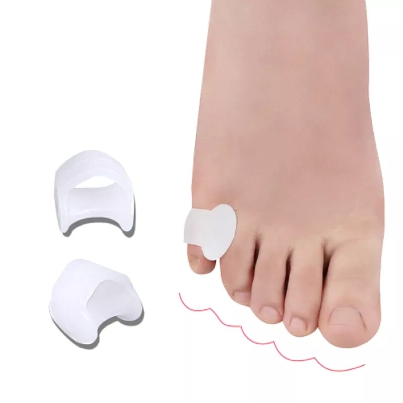 VTTO 1 Cặp Gel Silicon Ống Bọc Bắp Chân Nhỏ Bọc Gel Bảo Vệ Ngón Út Bọc Gel Bảo Vệ Ngón Chân Ngón Chân Cái