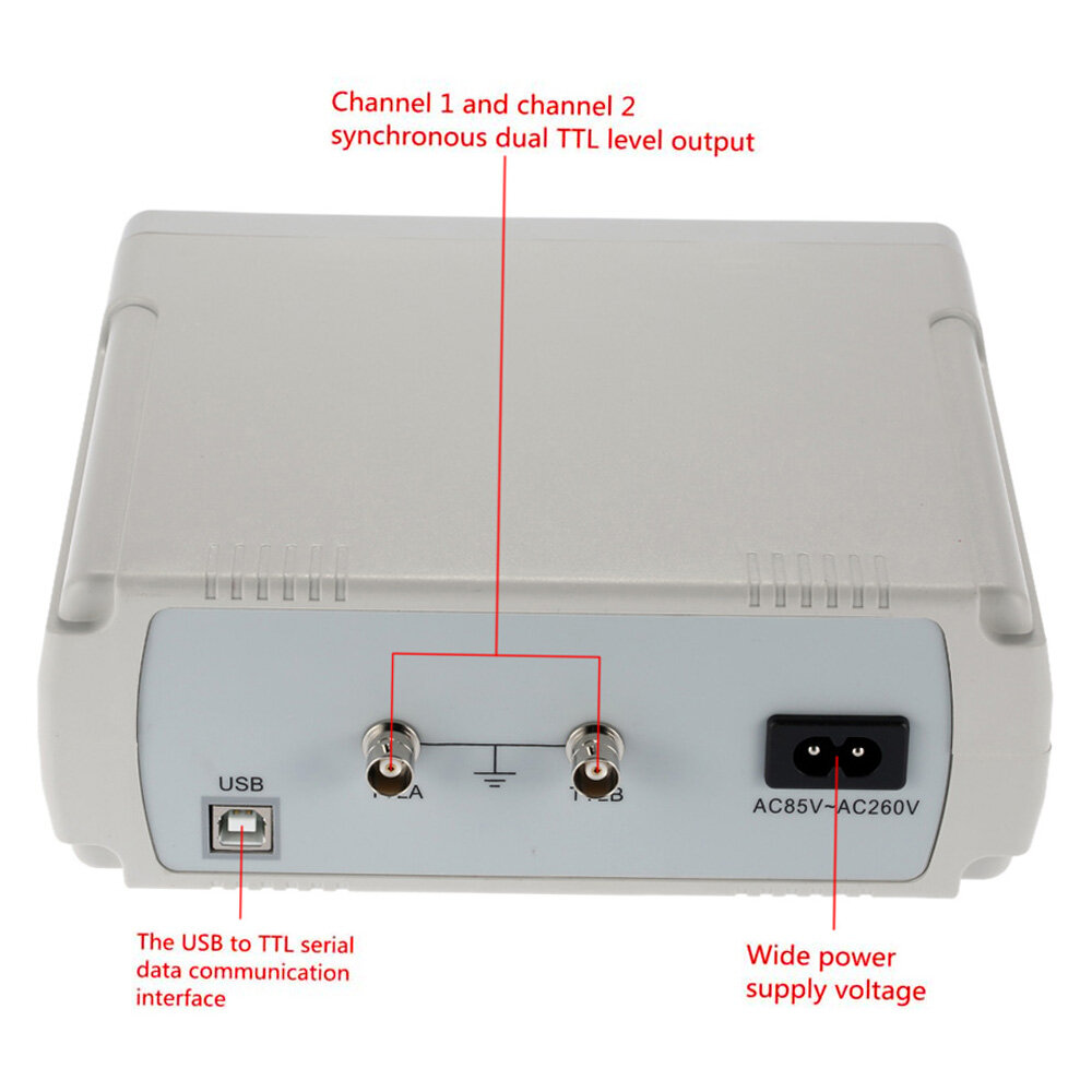 Smart Sensor High Precision Digital DDS Dual-channel Function Signal Source Generator Arbitrary Waveform/Pulse Frequency Meter 12Bits 250MSa/s Sine Wave 24MHz