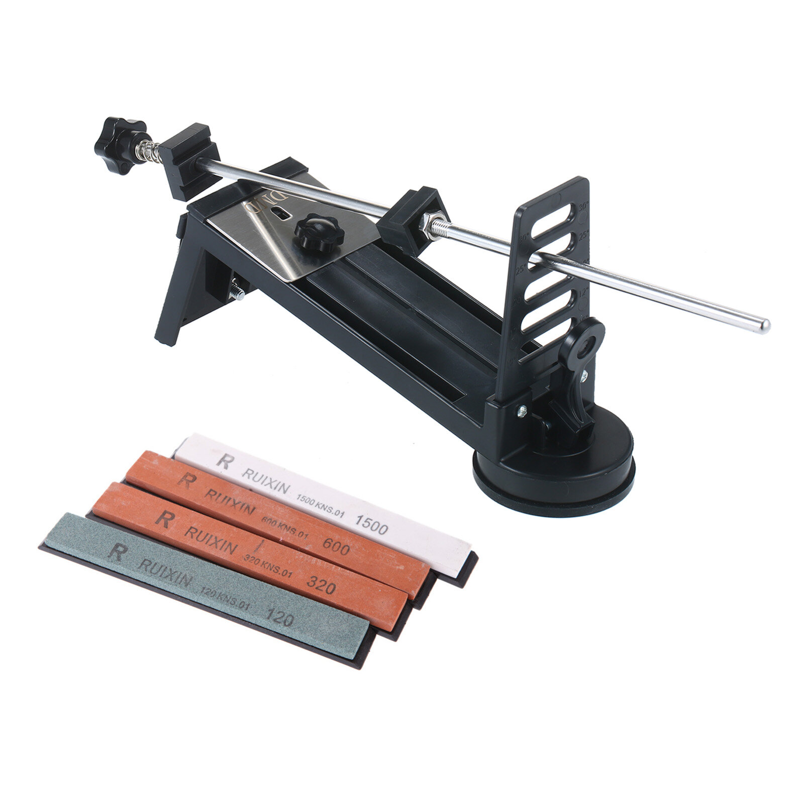 Smart Sensor Fixed-angle Knife Sharpener Kit Knife Grinder Professional Fine Medium Coarse 4 Sharpening Stones 120# 320# 600# 1500# for Knife Scissors