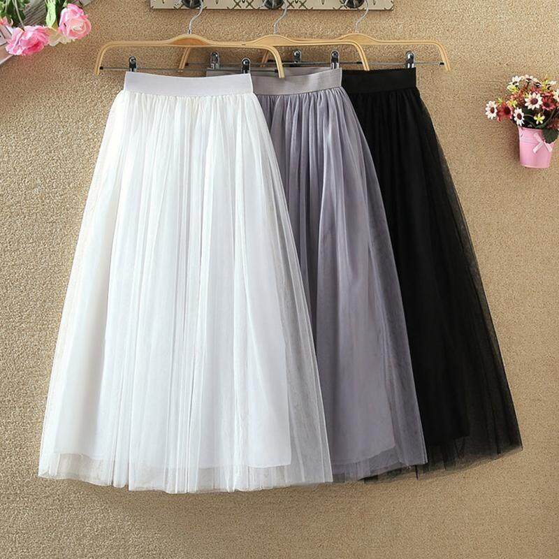 maxi tulle mesh skirt