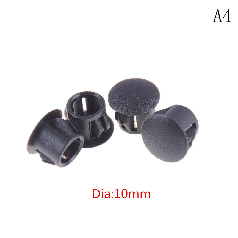 Behoo 4Pcs/lot Black Plastic Round Tube Hole Plug Pipe End Cap Cover