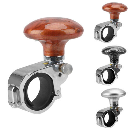 1PC Car Styling Steering Wheel Power Handle Ball Hand Control Power Handle Grip Spinner Knob Grip Knob Turning Helper