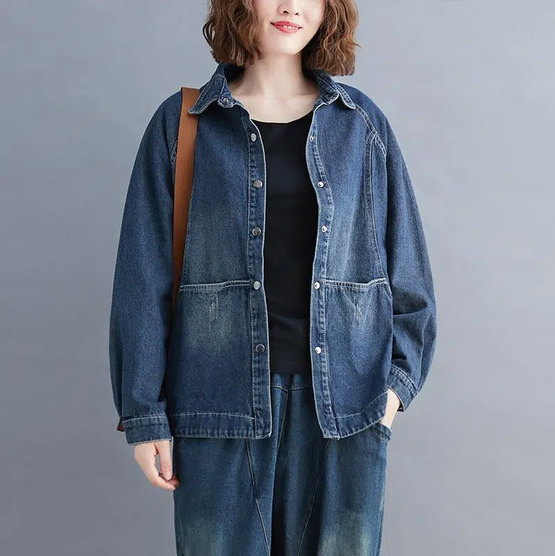 CottonDesign Jeans Jacket Women Oversize Jumbo Jeans Jacket Women Oversize Jeans Jacket Code 3BT0495