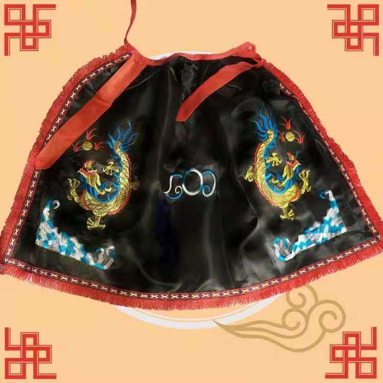 God Statue Cloak Black Dragon Robe Buddha Clothes Cloak God Of Wealth Guan Gong Cloak Buddha Statue Embroidery God Robe Buddhist Supplies