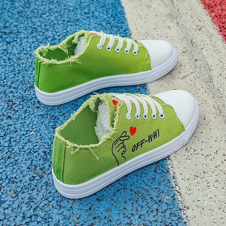 Sona shoes Store 【Free Shipping Miễn phí vận chuyển】Mùa xuân và mùa thu năm 2023 học sinh giày dép phụ nữ giày dép giày dép