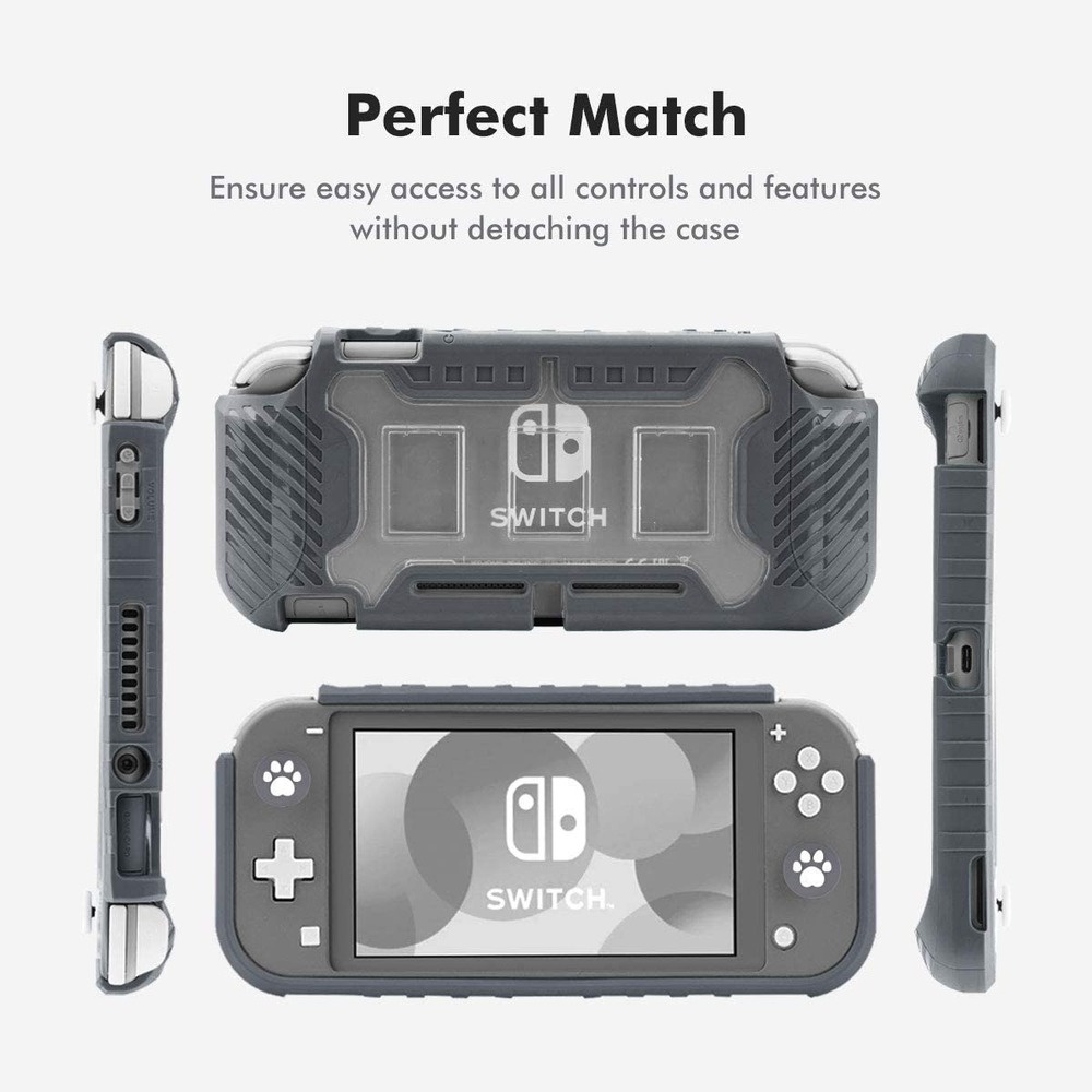 Ốp Bảo Vệ Nintendo Switch Lite, Ốp Tay Cầm Di Động Cho NS Lite Phụ Kiện Có Tay Cầm Thoải Mái & Khe Cắm Thẻ Trò Chơi
