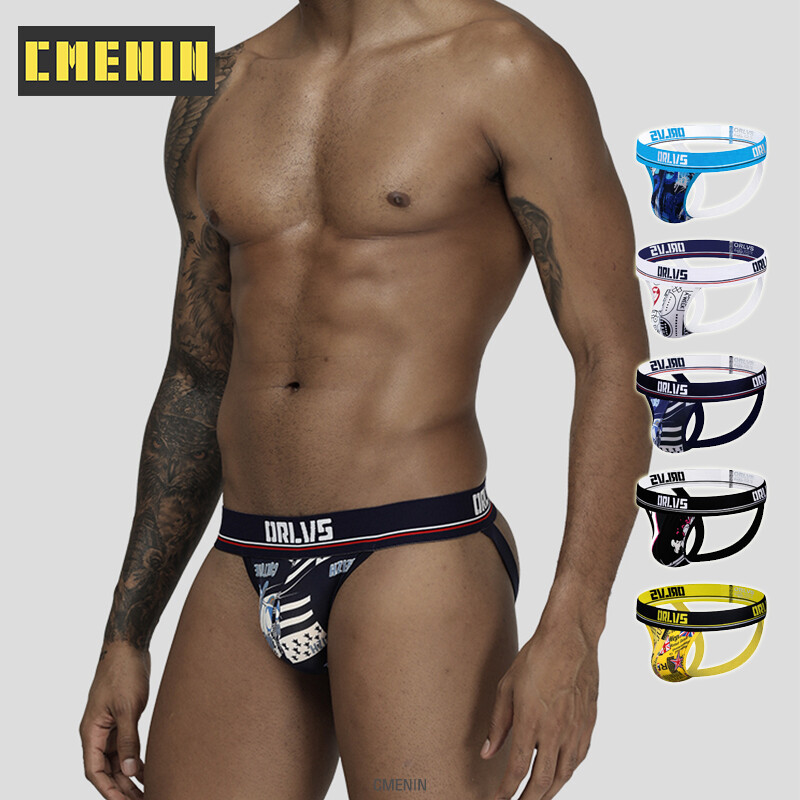 [CMENIN Official Store] G Strings For Men (1 Pieces) Sexy Men Underwear Jockstrap Ice Silk Thời trangs Nam Quần lót Lingeries U Pouch 5 màu Nội y Nam Quần lót OR302