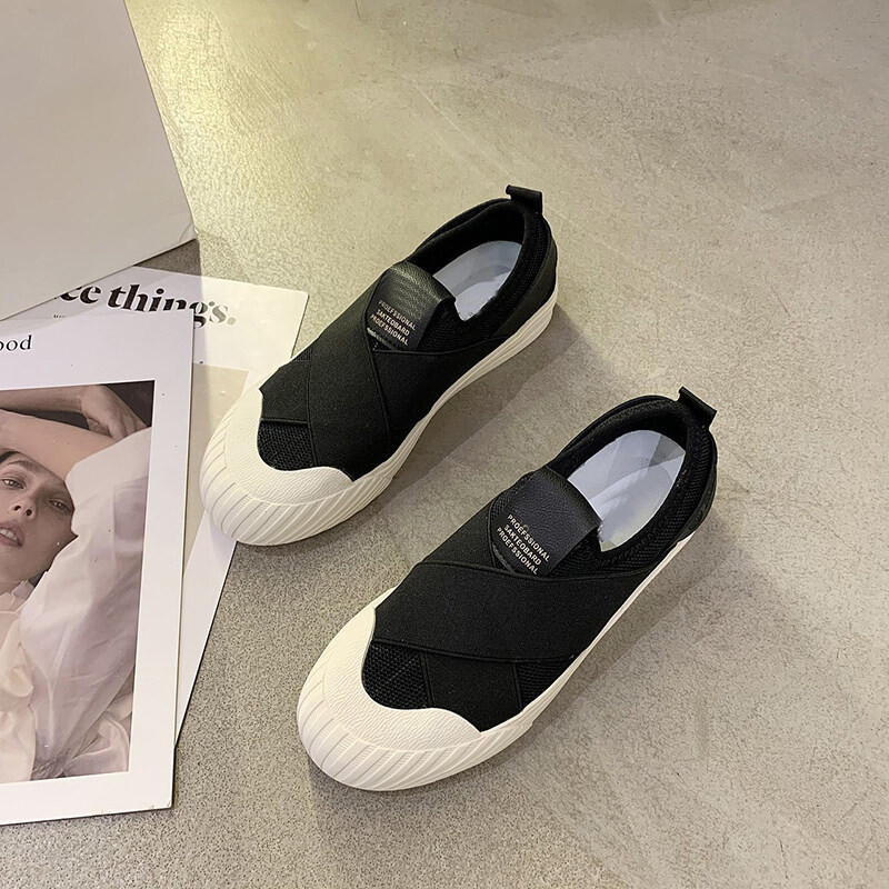 Sports casual shoes 2020 new single shoes women's autumn all-match flat-bottomed one-step plus size women's shoes hot style shoes