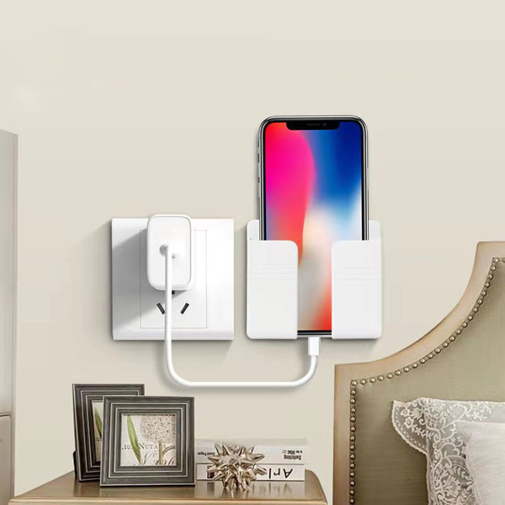 Giá Sạc Gắn Tường Thông Dụng Hộp Đựng Sắp Xếp Điện Thoại Di Động Đa Năng Giá Treo Giá Đỡ Giá Treo Tường