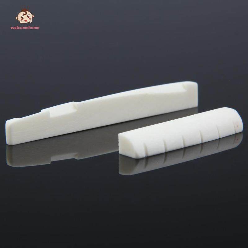 Buffalo Bone Guitar Bridge Nut Saddle for 6 String Classical Guitar White Malaysia