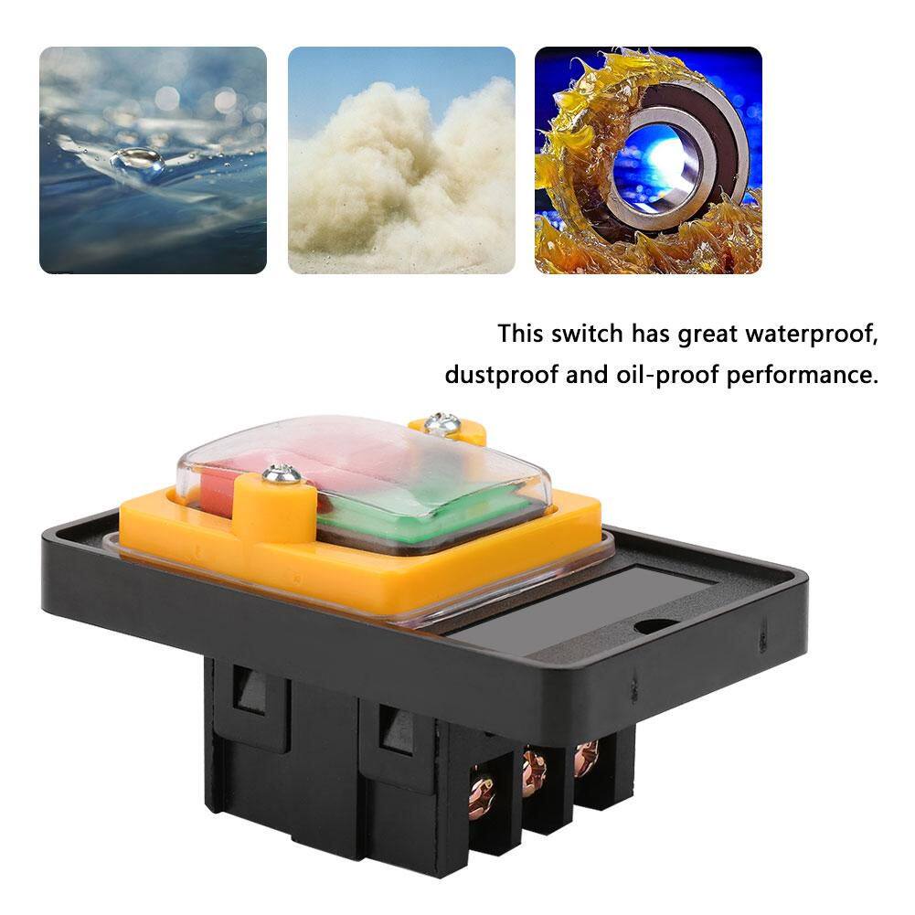 Zonejoy Ac220v/380V 10A không thấm nước Công tắc chống nước on/off Công Tắc Nút nhấn chuyển đổi push button