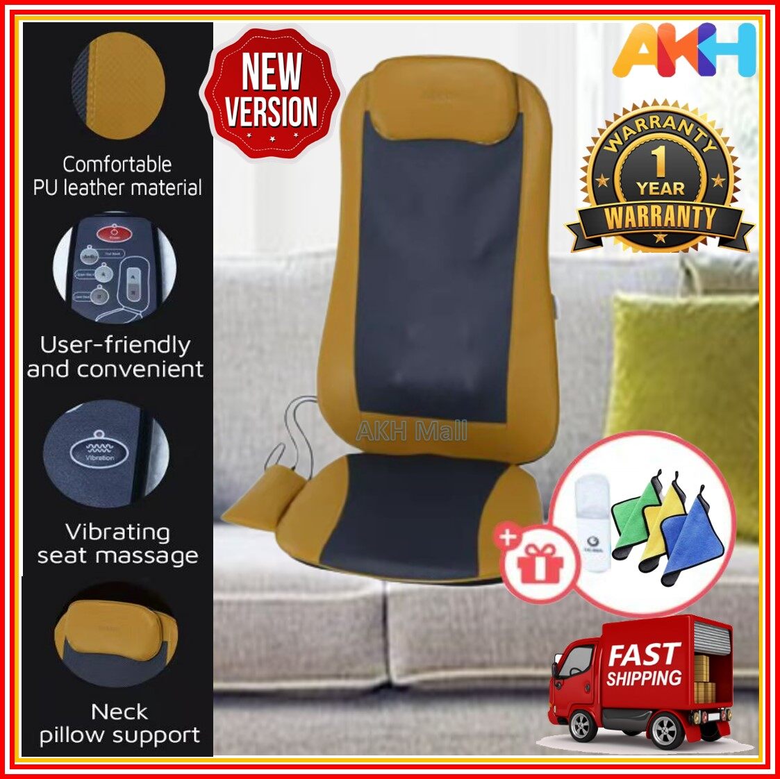 Ogawa mobile seat xe duo portable massage cushion hot sale