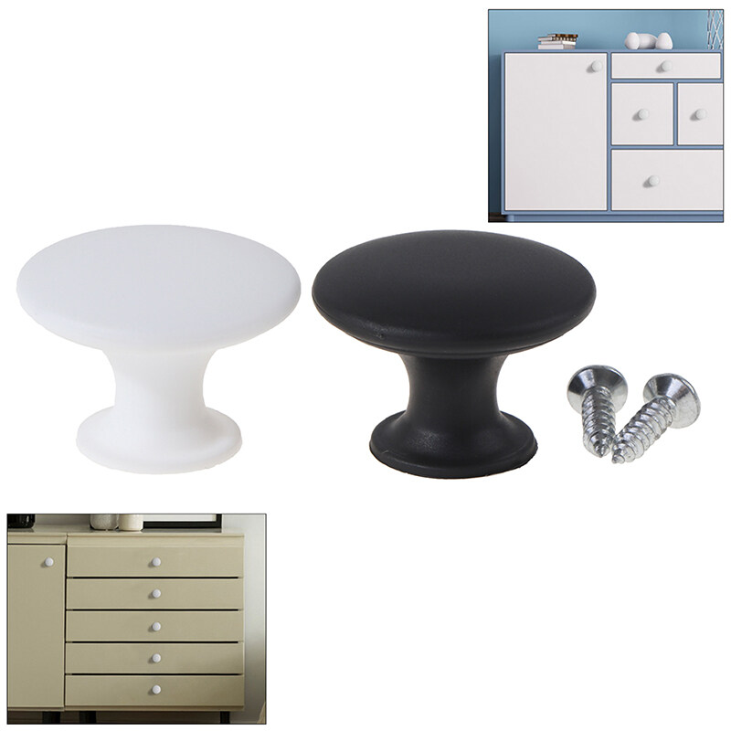 YKS Single Handle Pull Knob Drawer Handle Screw Plastic Basic