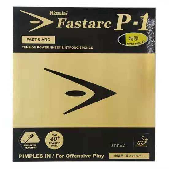 NITTAKU Fastarc P-1 Spin-Elastic Inverted Table Tennis Rubber Sheet ...