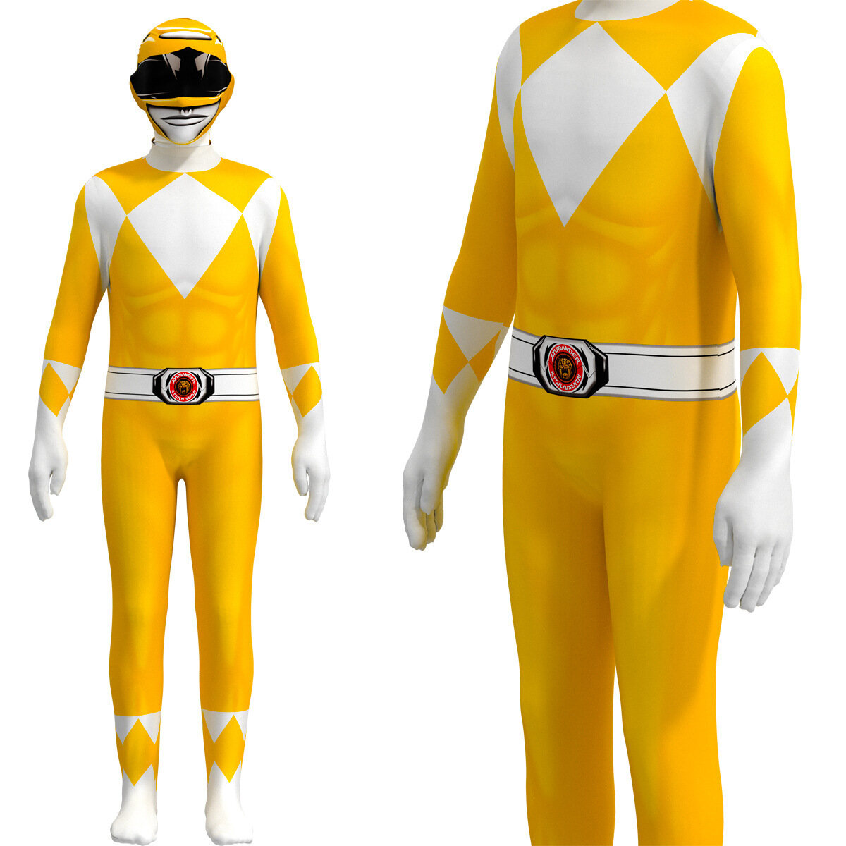 Power Samurai Sentai Shinkenger Rangers Costume Kids Suit Superhero Cosplay Jumpsuit