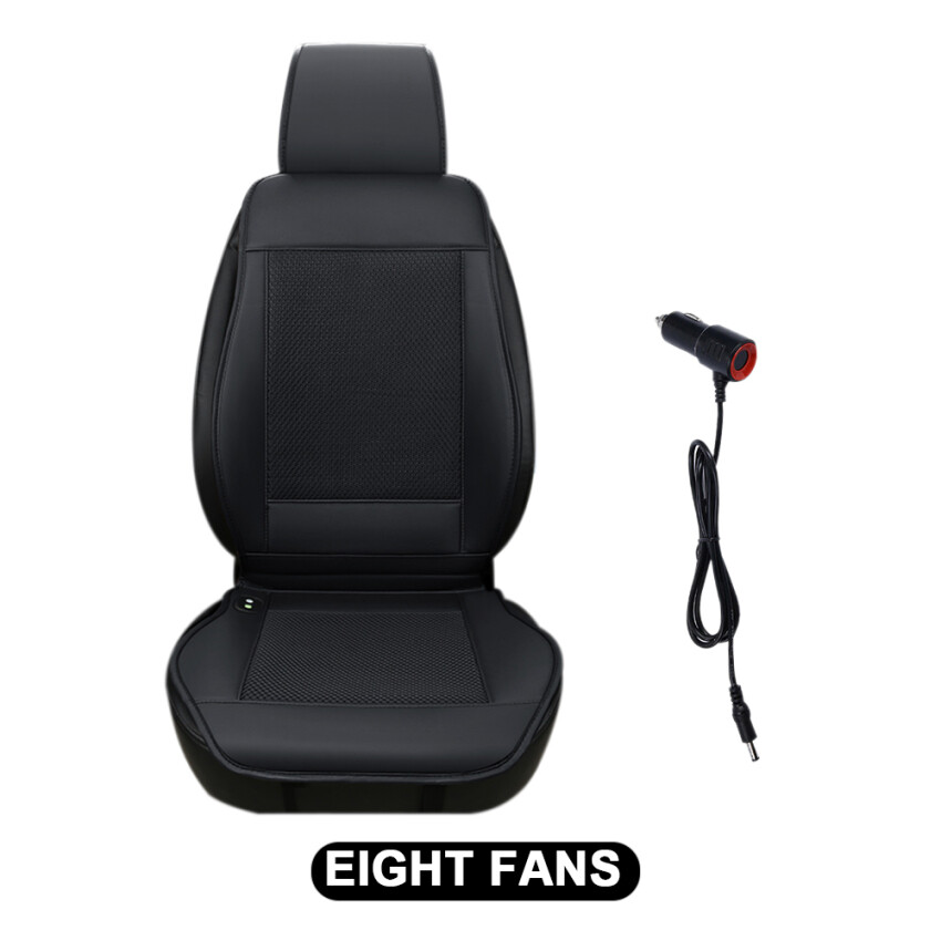 Universal 8 Built-In Fan 3 Speed 12V Cooling Car Seat Cushion Cover Vest Ventilation Fan Air Conditioning Cooling Pad