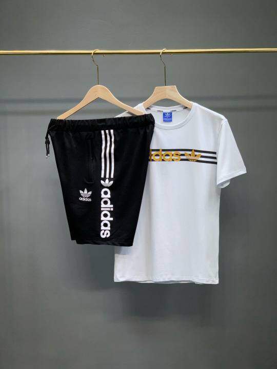 adidas shorts and top set mens