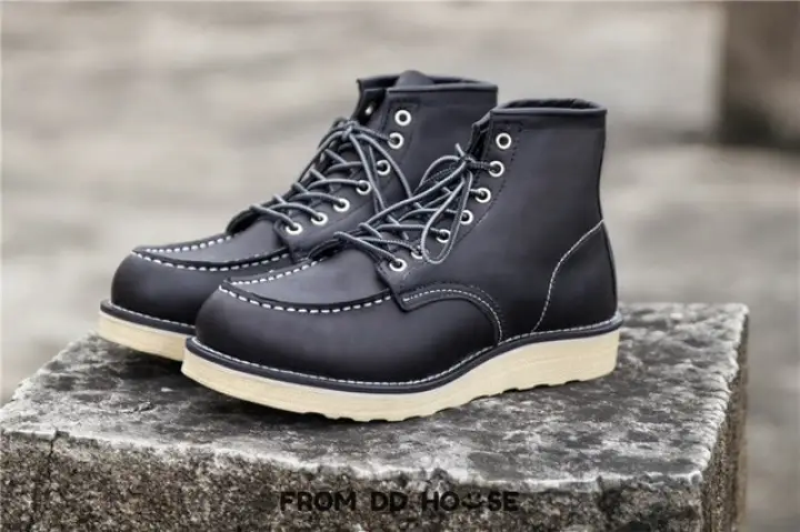 goodyear men's welted genuine leather biker boots