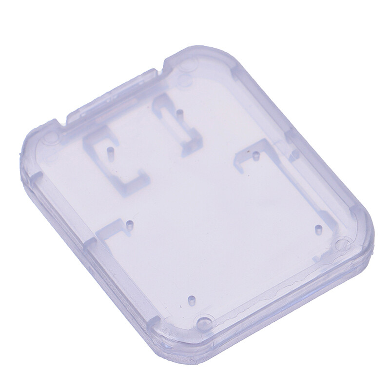 Huan 10Pcs Clear Plastic Memory Card Case Micro SD TF Card Storage Box Protection