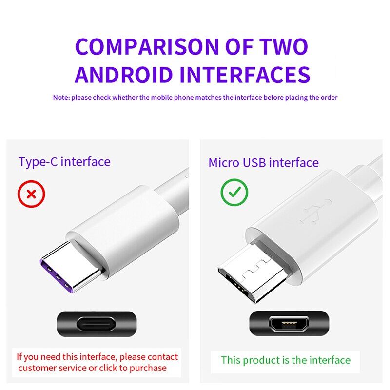 4A USB Micro Cable Fast Charge Data Cable for Samsung Huawei Xiaomi Tablet Android Mobile Phone USB Charger Charging Cord