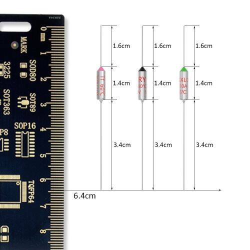 Ry/tf series temperature fuse -10a/250v-95 ℃