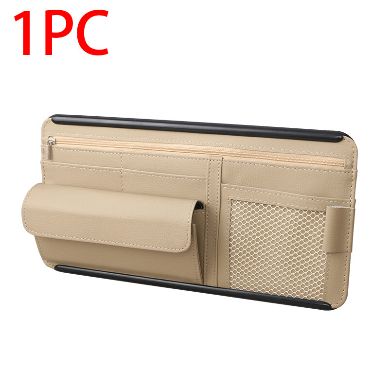 Auto Organizer Xe Sun Visor Lưu Trữ Túi Kính Hộp