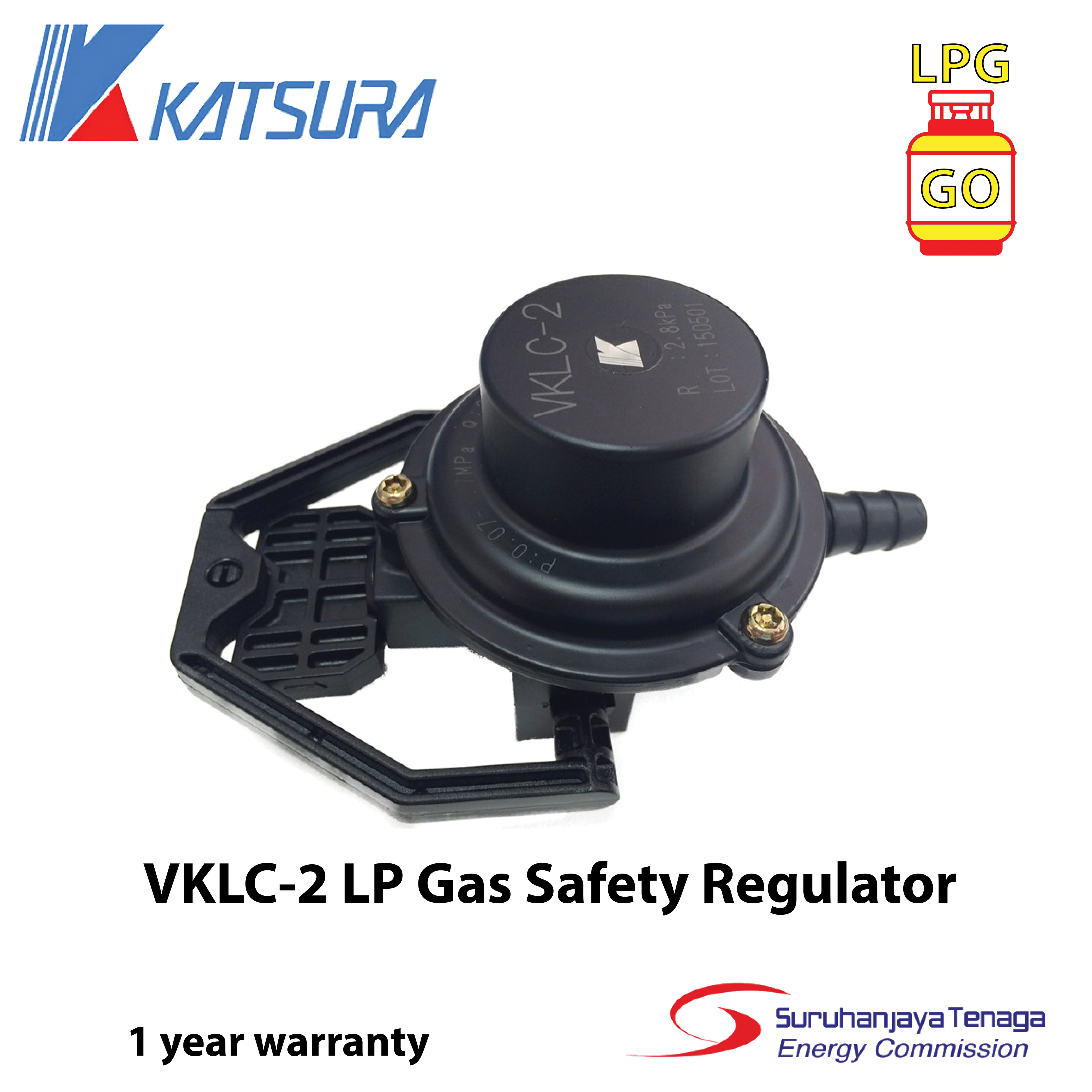 Katsura VKLC 2 Clip on Type Katsura Gas Safety Regulator with Sirim