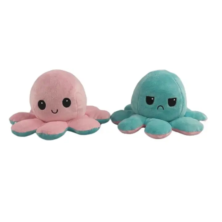 happy angry octopus plush
