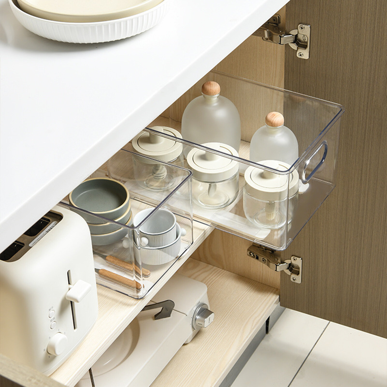 lentils 1 Set Unique Drawer Runner Multi-use Easy to Use Reusable Noise Reduction Multi-use Basket Track for Drawer