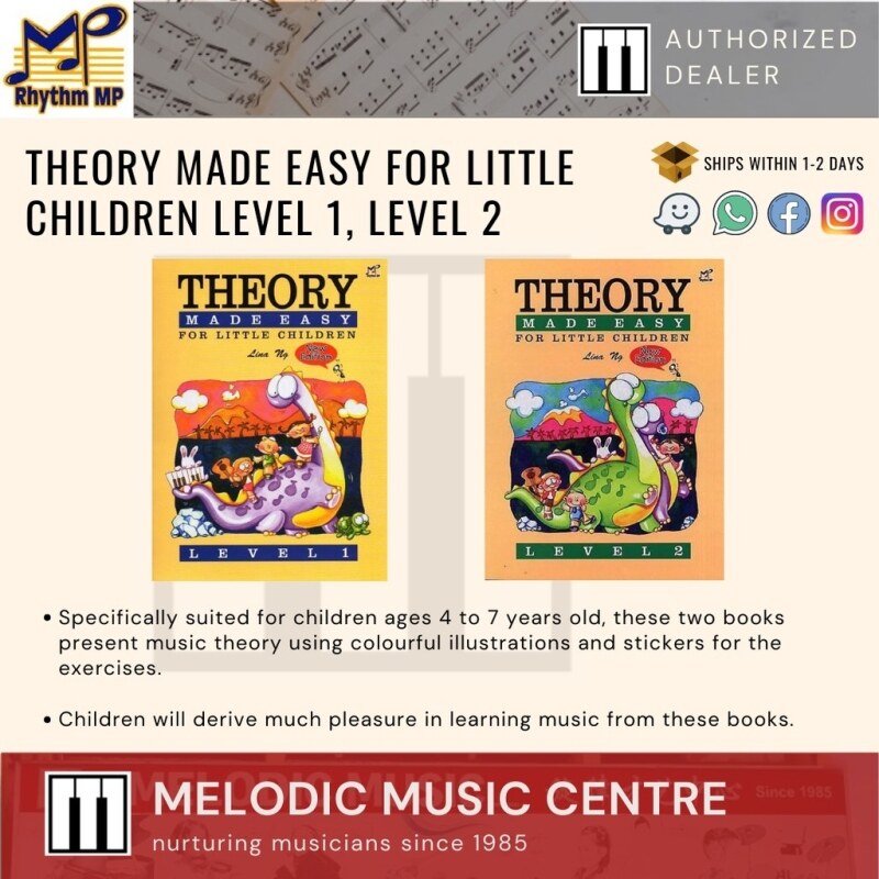 Theory Made Easy For Little Children Level 1  Level 2 by Lina Ng Malaysia