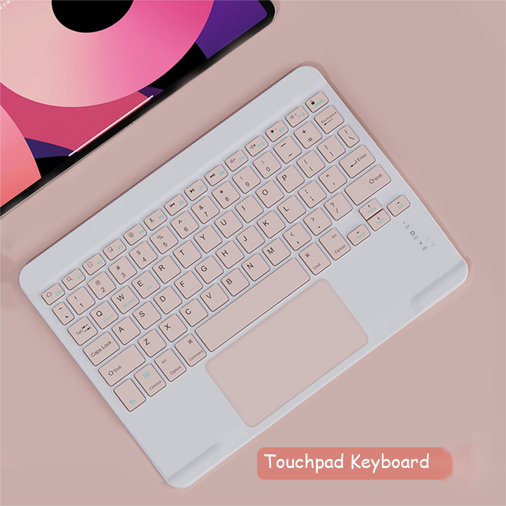 1 Wireless Bluetooth Keyboard With Touchpad N Portugue Spanish Tablet Keyboards For Suitable For Xiaomi Pad For Ipad Windows