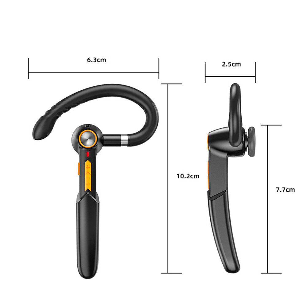 ME-100 Single Business Ear-Hook Wireless Bluetooth Headset 5.0  Touch Control Earphone Noise Canceling Stereo Earphone for Huawei Samsung Oppo