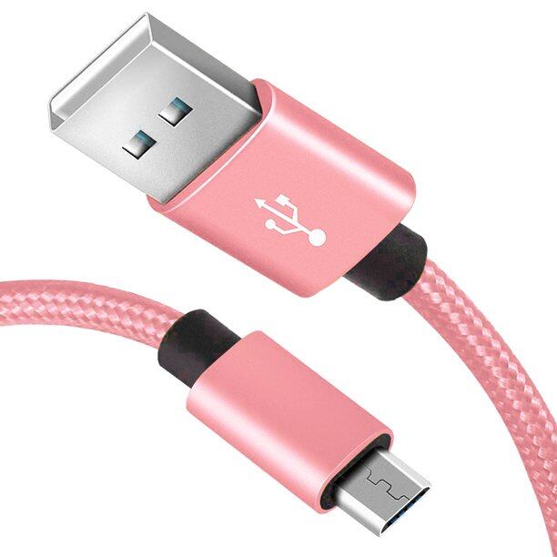 1Meter Micro USB Cable Charger Cord Wire For Samsung Galaxy, Android Phones, 3FT Micro USB Cable Braided Cord High-Speed USB 2.0 Sync and Charging Cable For Samsung, HTC, Motorola, Nokia, MP3, Tablet
