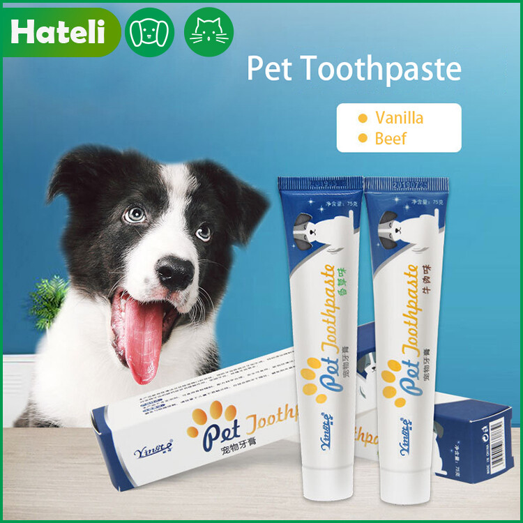 【HATELI】Pet Toothpaste Dog Oral Cleaning Care Teeth Cat Cat Toothpaste Pet Supplies