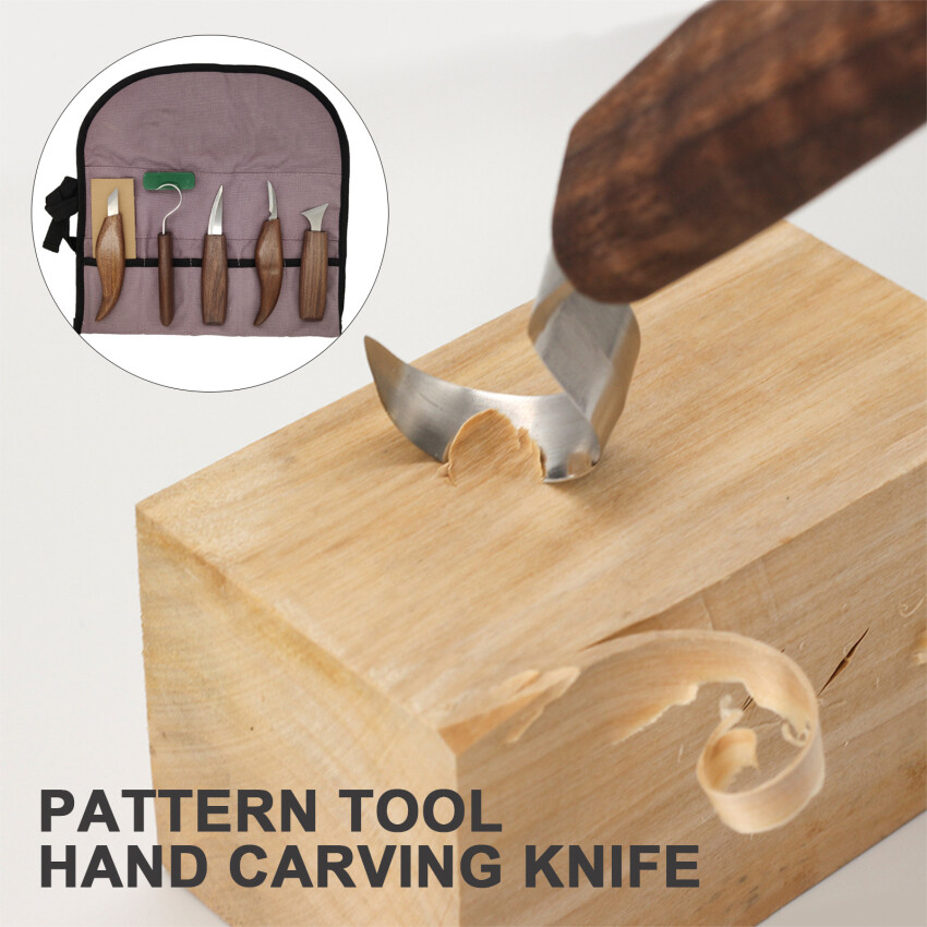 Bộ Dao Khắc Gỗ Óc Chó 7 Món, Dụng Cụ Khắc Tay