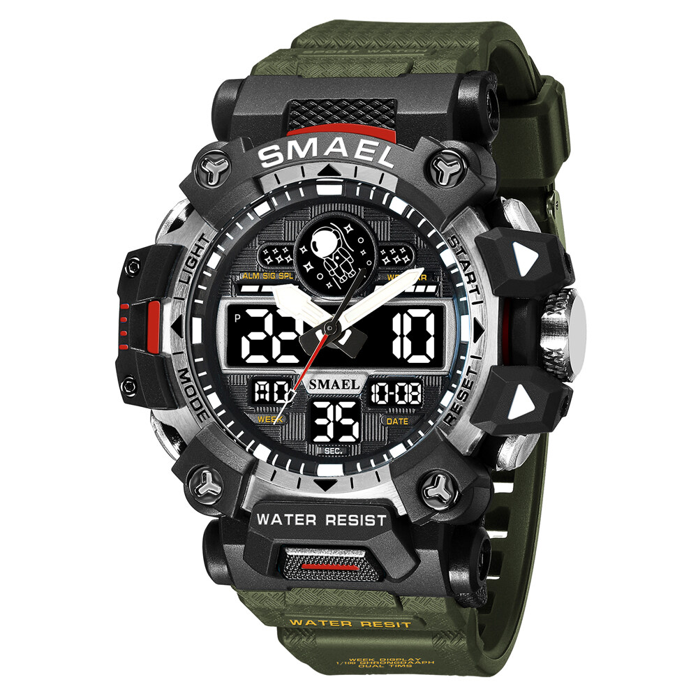 SMAEL LED Electronic Clock Digital Waterproof Watch For Men 8078