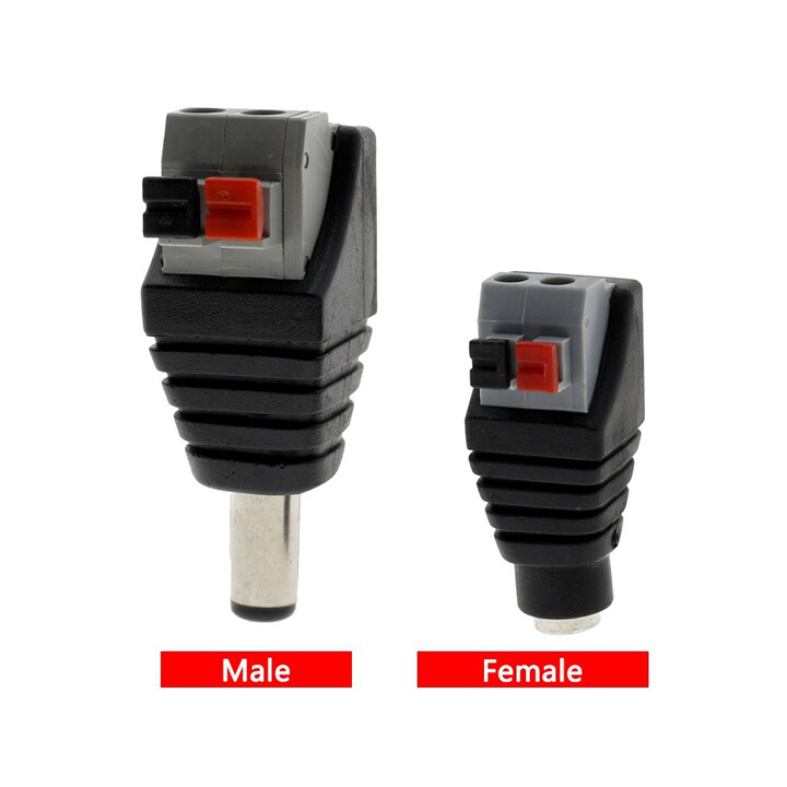 Jack nối nguồn đực-cái kiểu nối nhanh