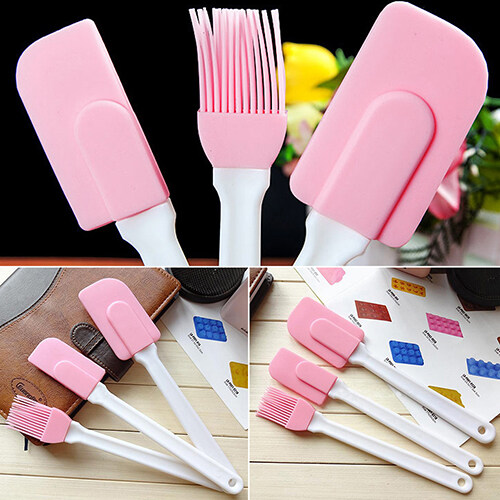 pink rubber spatula