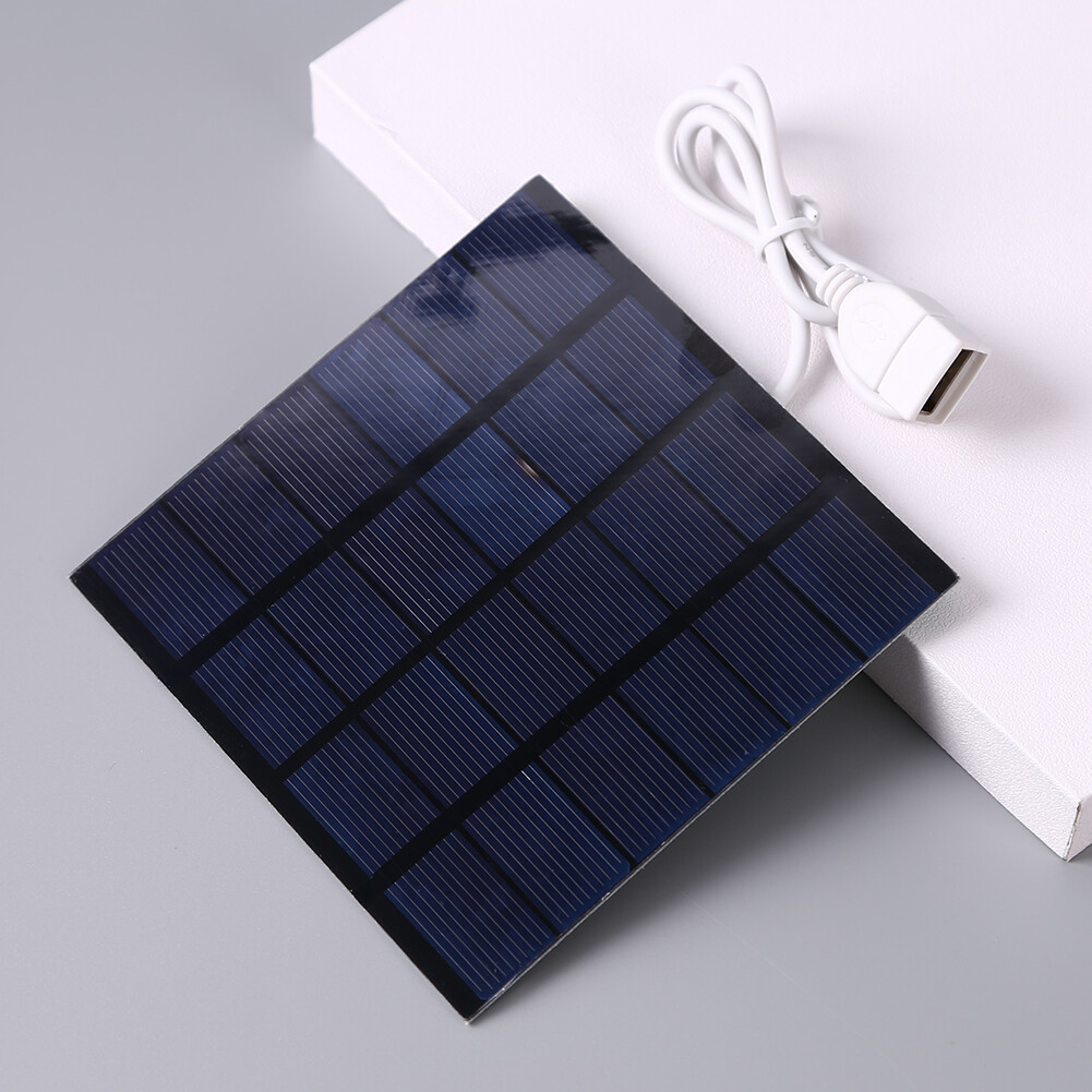 Tấm Năng Lượng Mặt Trời USB 1.5W 6V Máy Phát Điện Sạc Năng Lượng Mặt Trời Tự Làm Bằng Polysilicon Tiện Dụng