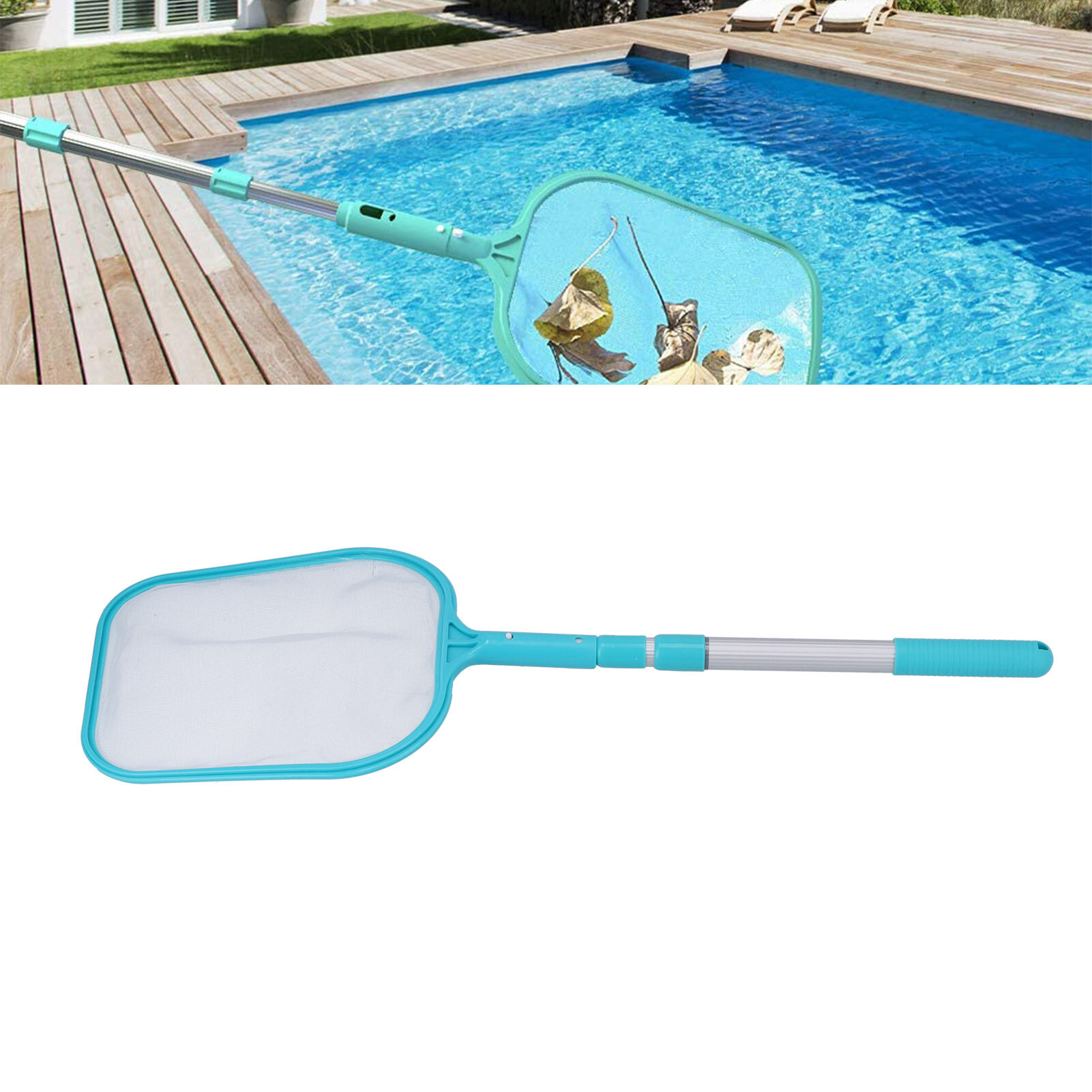 Leaf Skimmer Net Fine Mesh Structure Convenient Operation Pool Skimmer Durable Safe for Cleaning Swimming Pools