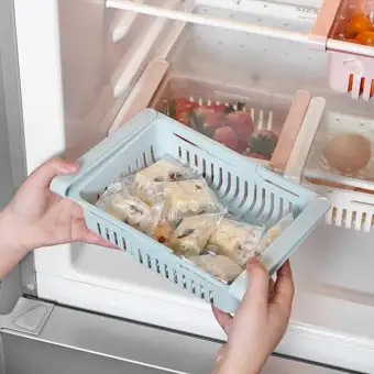 Adjustable Refrigerator Storage Rack Fridge Drawer Shelf Kitchen
