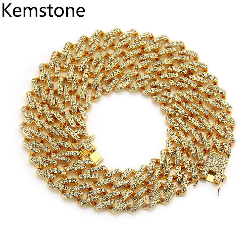 Kemstone Hip Hop Style Men Cool Chains Gold/silver Plated Necklace