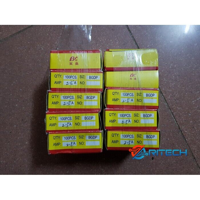Hộp cầu chì thủy tinh 2.5a 250v 5x20mm f2.5al250v