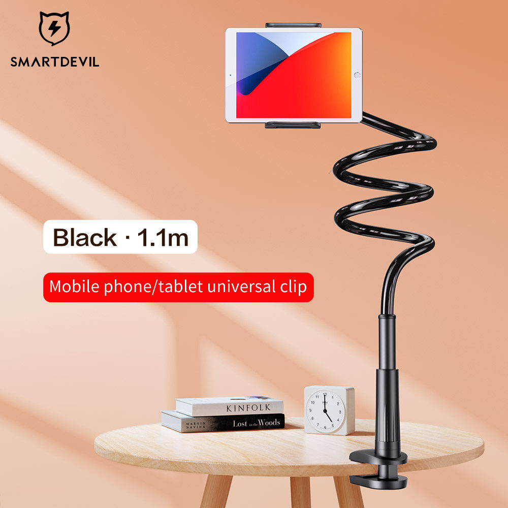 SmartDevil 360° Rotation Clip Lazy Bed Hand Phone Holder Stand Desktop Stand for Phone Tablet Universal Long Arm iPad Stand 1.1 /0.8 meters
