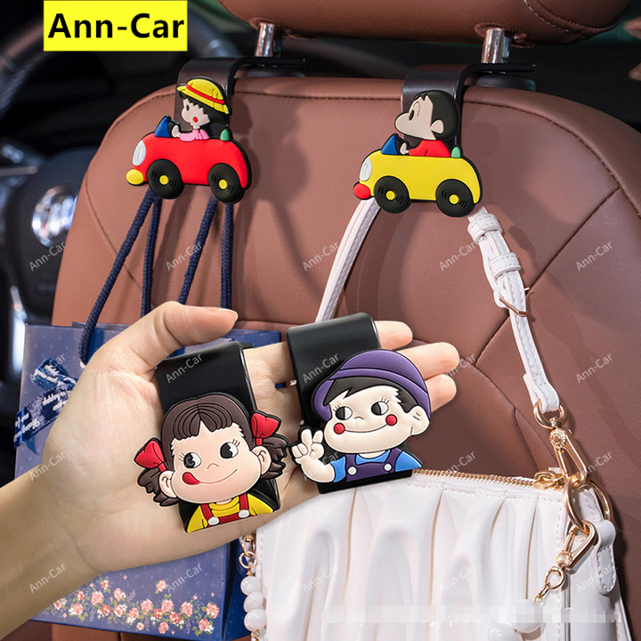 【Ann-Car 】 Xe móc hoạt hình xe hơi sáng tạo móc treo sau ghế xe dễ thương ghế xe tải áo móc treo phía sau đa chức năng móc nhỏ đáng yêu trang trí nội thất xe hơi