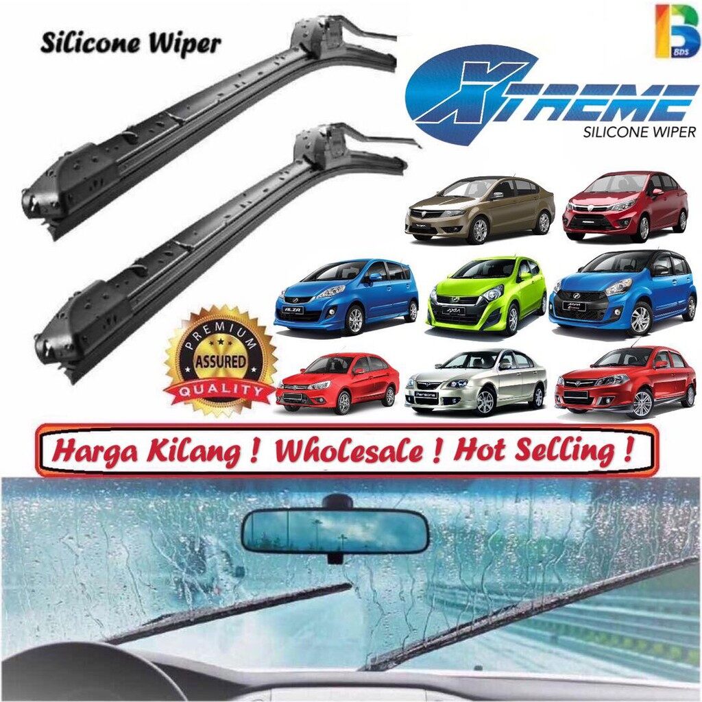 1PCS SILICONE WIPER Kereta Lori Van Car Wipe Kereta Wipar Vipe Viper