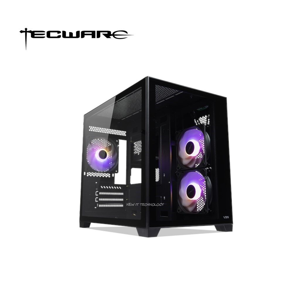 Tecware VXN V2 & VXN EVO TG ARGB Tempered Glass Compact Dual Chamber ...