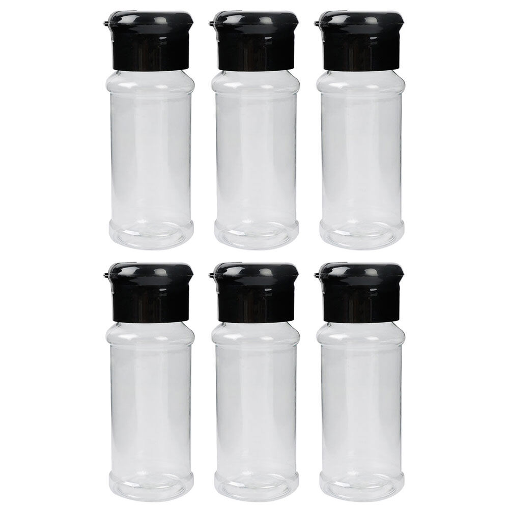 Yespery 1/3/6pcs 100ml plastic spice salt pepper shakers seasoning jar bbq condiment bottling