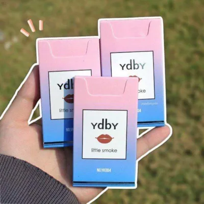 🎀New Viral ydby 4pcs Little Smoke 🍑 Color Semi-Matte Student Lipstick