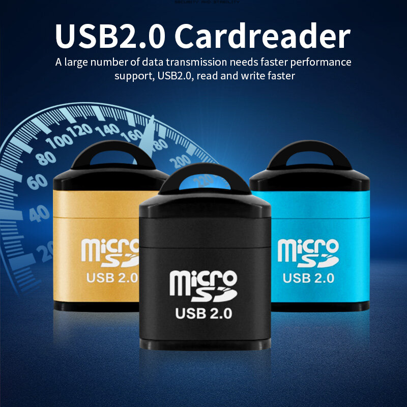 FONKEN Đầu Đọc Thẻ USB Đa Năng, Đầu Đọc Thẻ Nhớ Điện Thoại Di Động Micro SD/TF Mini Tốc Độ Cao Xách Tay